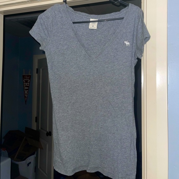 Abercrombie and Fitch Plain Grey T-Shirt - Picture 1 of 4